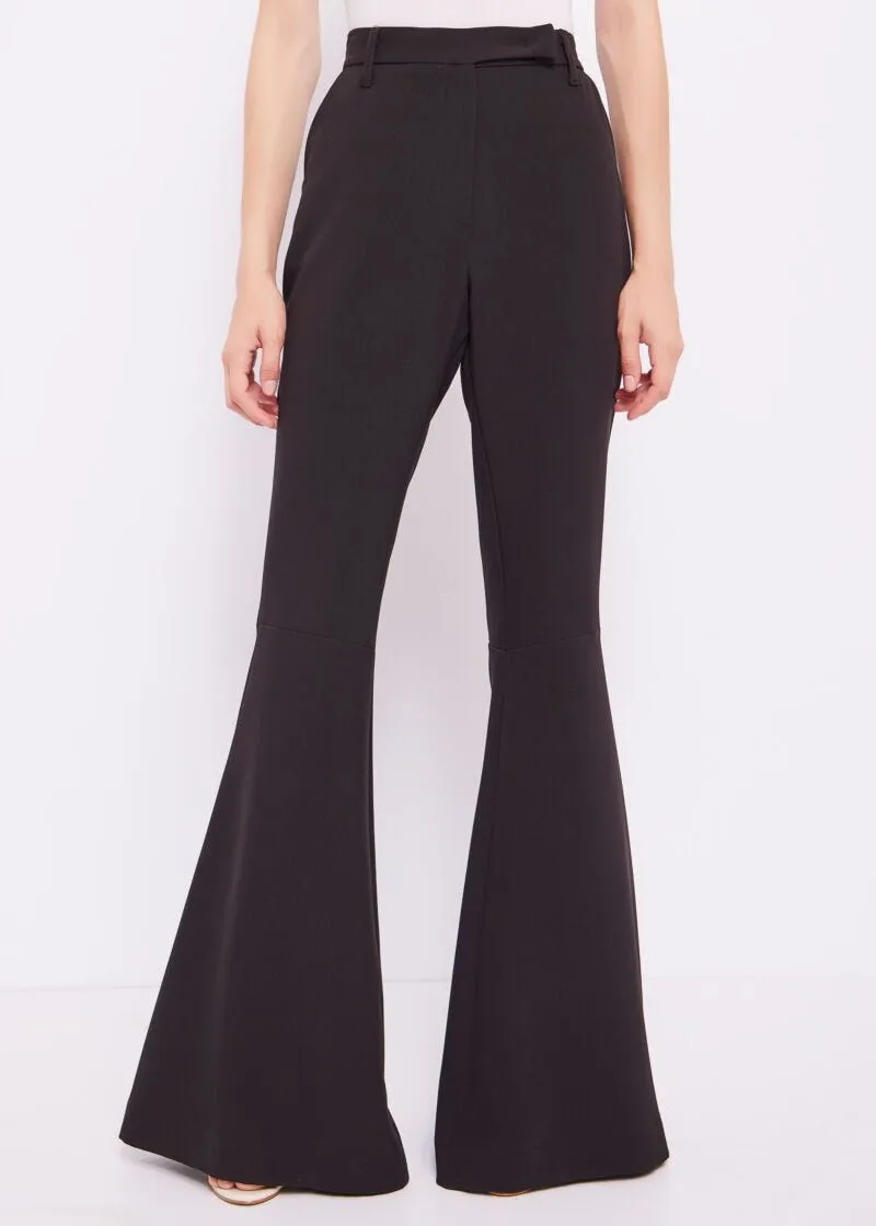 Pantaloni flare stretch
