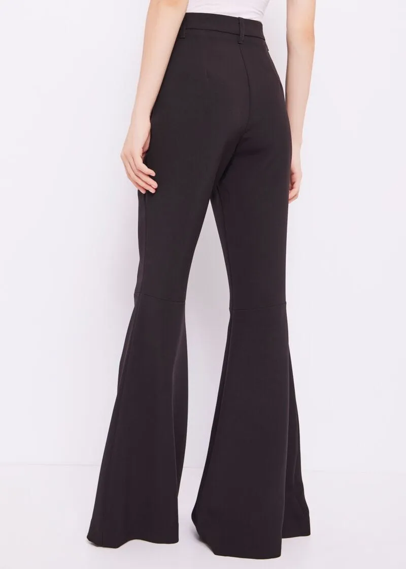 Pantaloni flare stretch