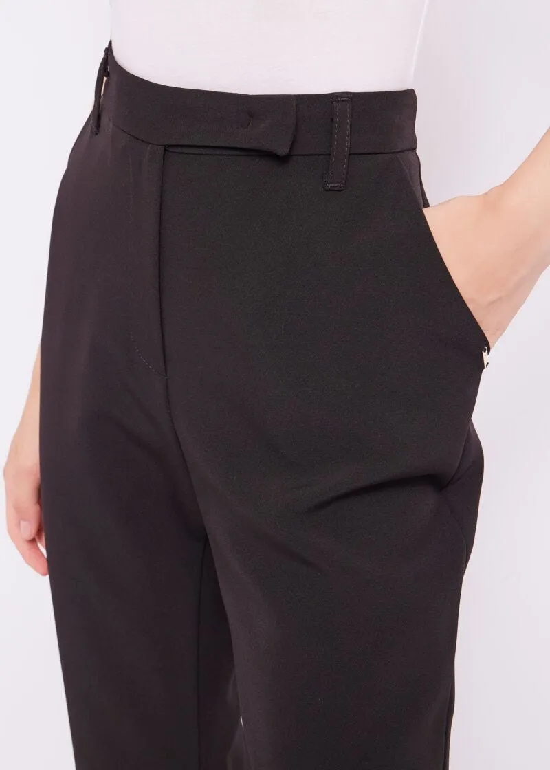 Pantaloni flare stretch