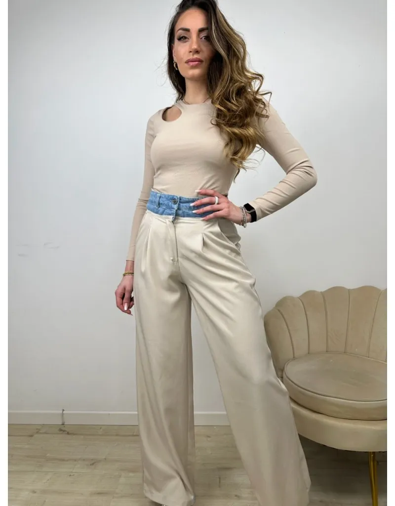 PANTALONI FRIDAY BEIGE