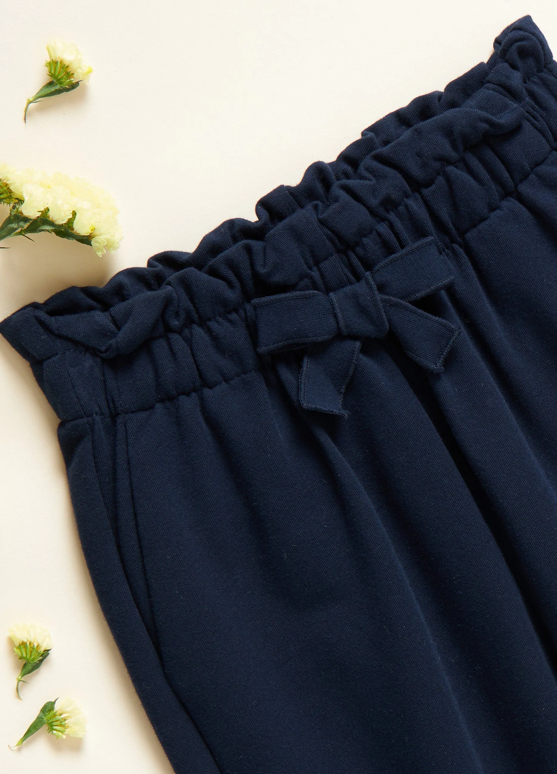 Pantaloni in felpa con vita paperbag IANA