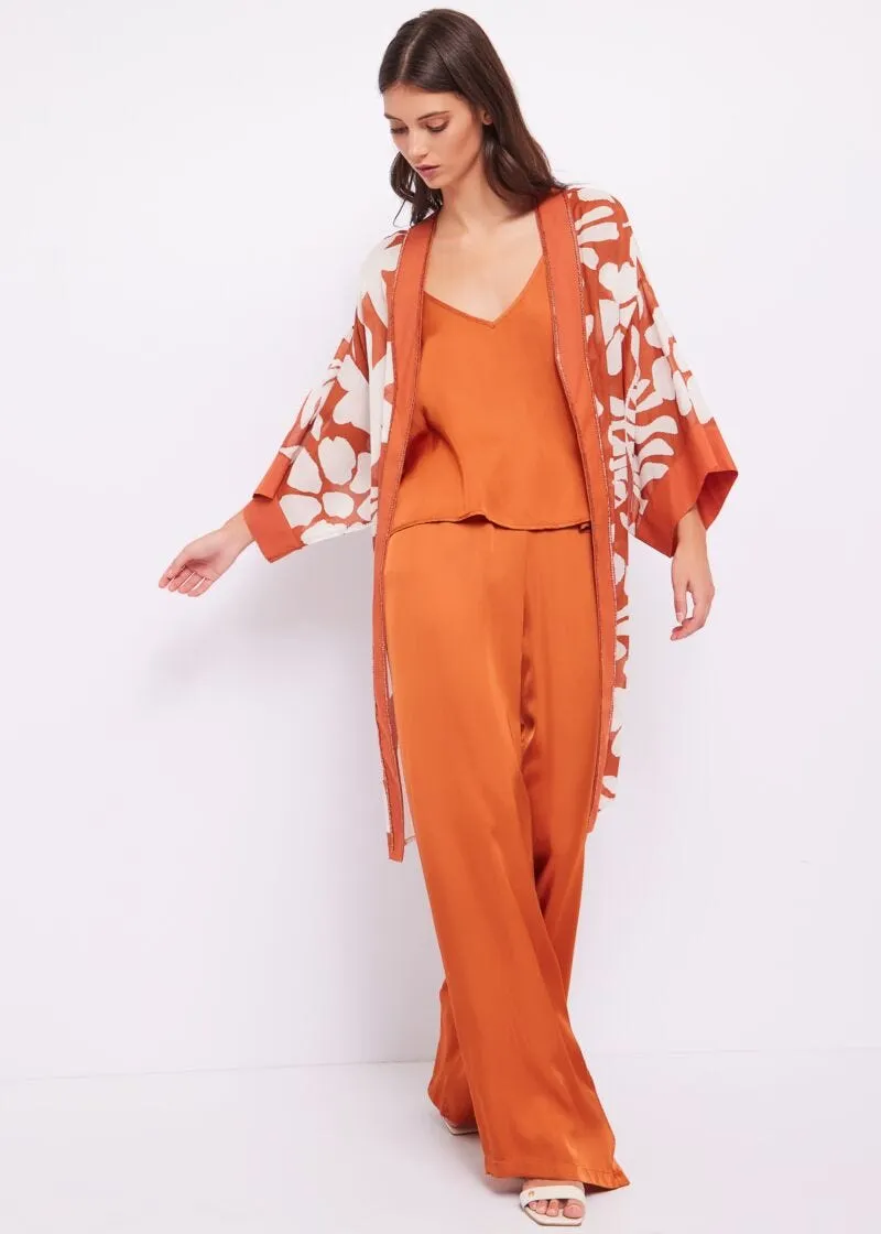 Pantaloni in raso