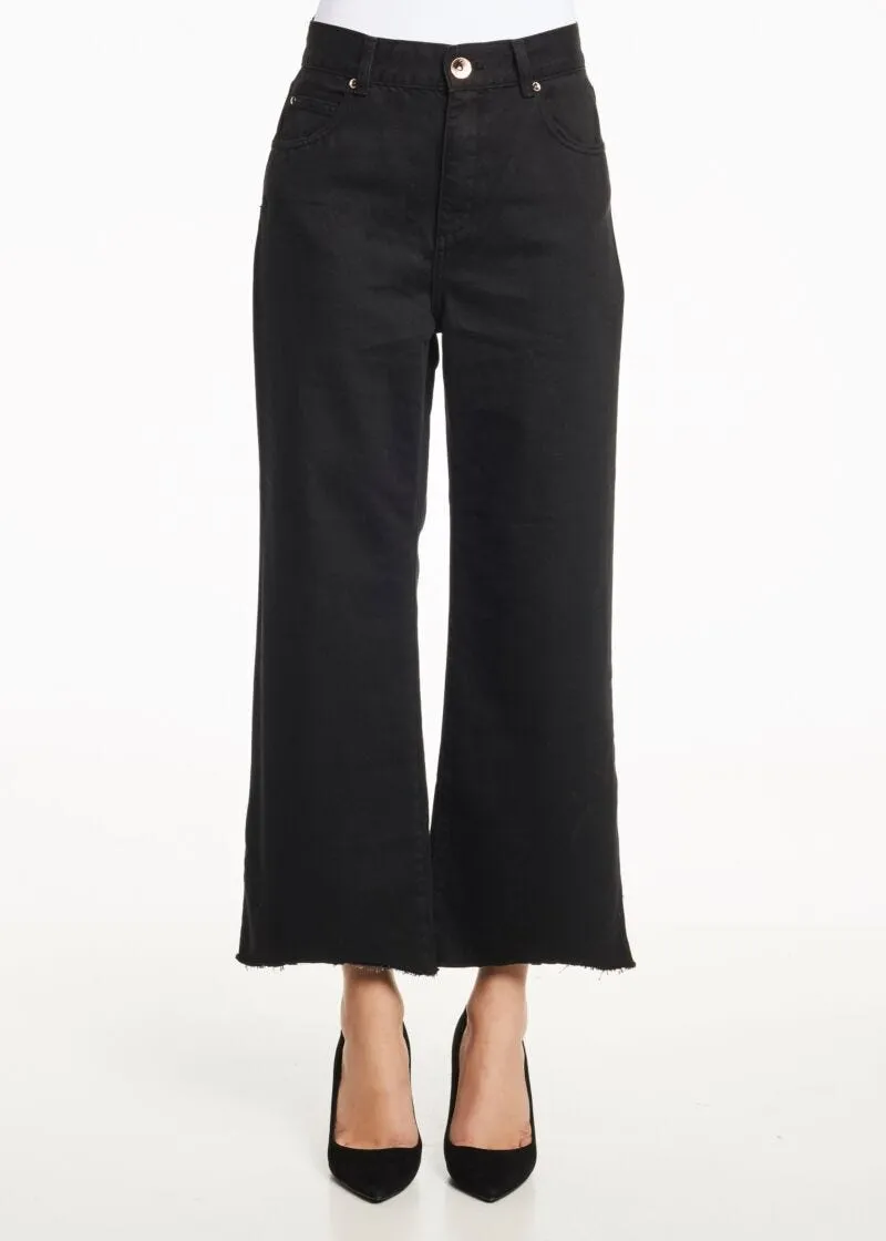 Pantaloni in twill di misto cotone