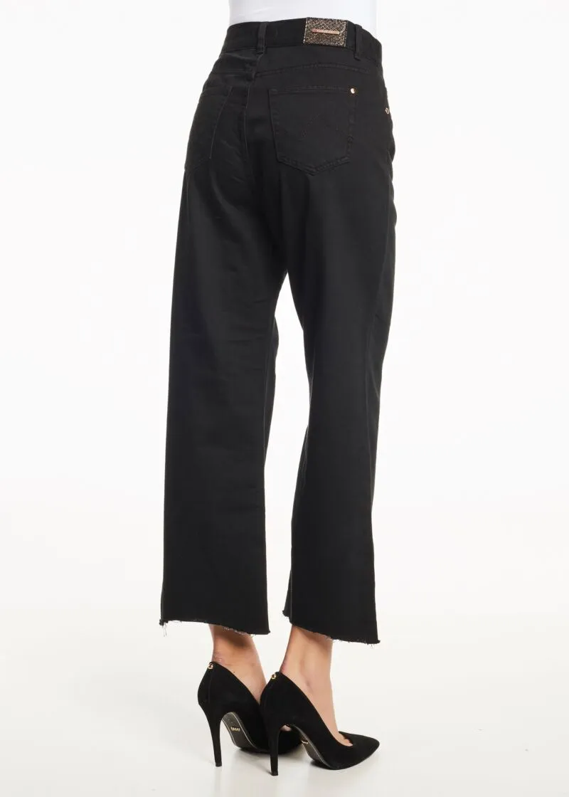 Pantaloni in twill di misto cotone