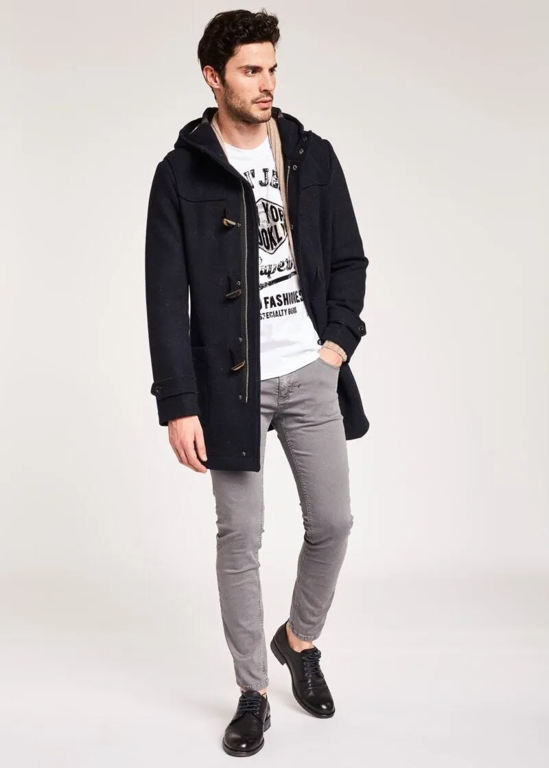 Pantaloni slim in gabardina stretch