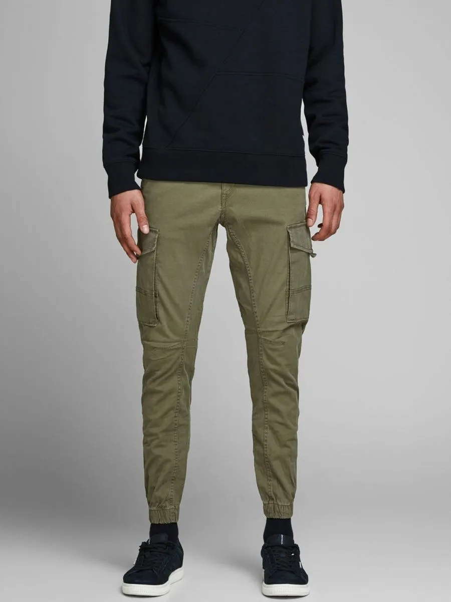PANTALONI Uomo JACK&JONES 12141844 JJOPAUL FLAKE OLIVE NIGHT