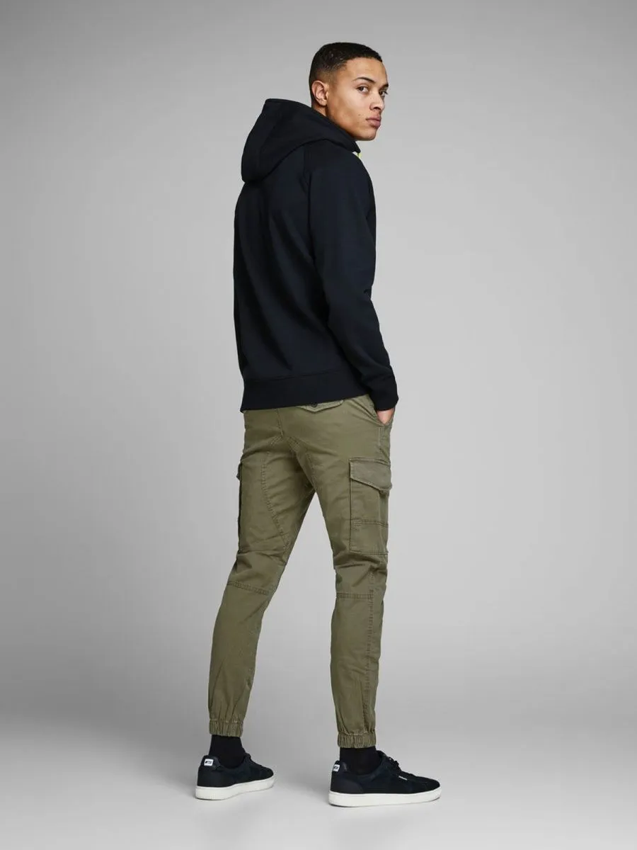 PANTALONI Uomo JACK&JONES 12141844 JJOPAUL FLAKE OLIVE NIGHT