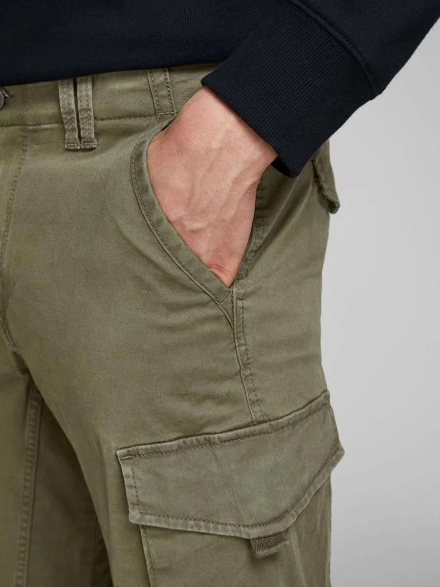 PANTALONI Uomo JACK&JONES 12141844 JJOPAUL FLAKE OLIVE NIGHT
