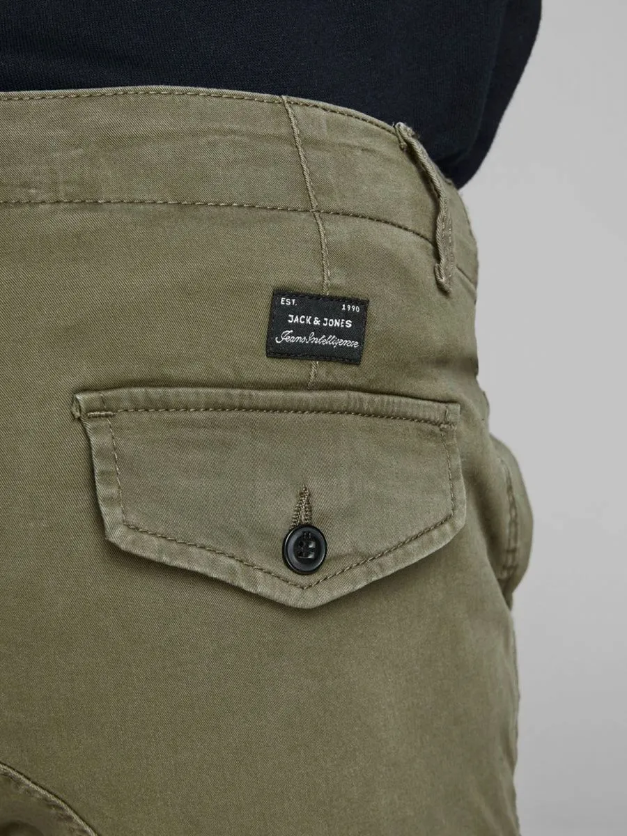 PANTALONI Uomo JACK&JONES 12141844 JJOPAUL FLAKE OLIVE NIGHT