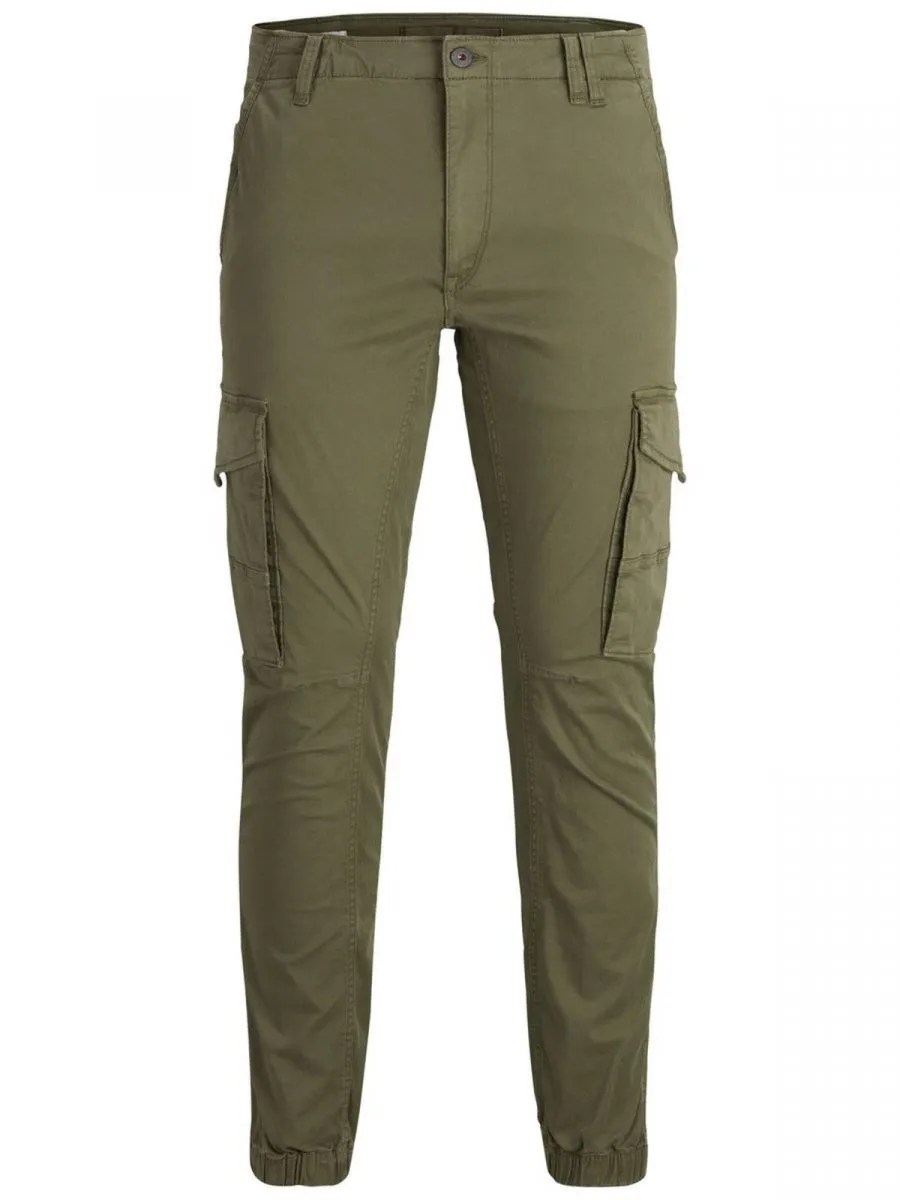 PANTALONI Uomo JACK&JONES 12141844 JJOPAUL FLAKE OLIVE NIGHT