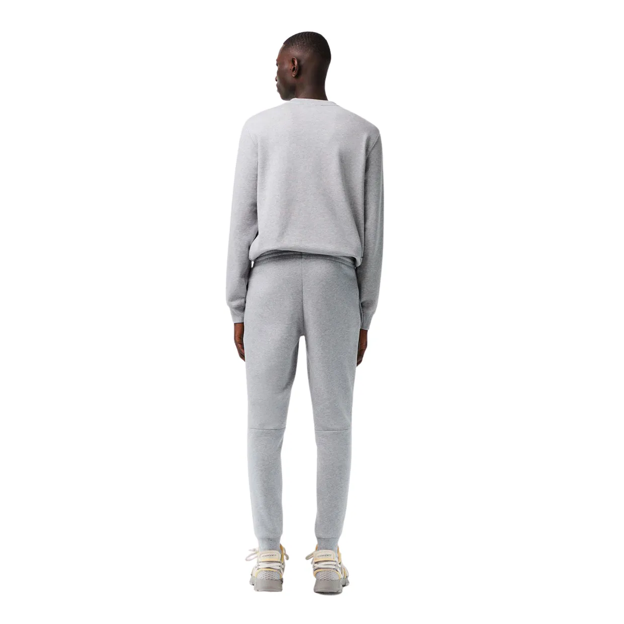 Pantaloni Uomo Lacoste Felpa Cotone Organico Grigio Chine