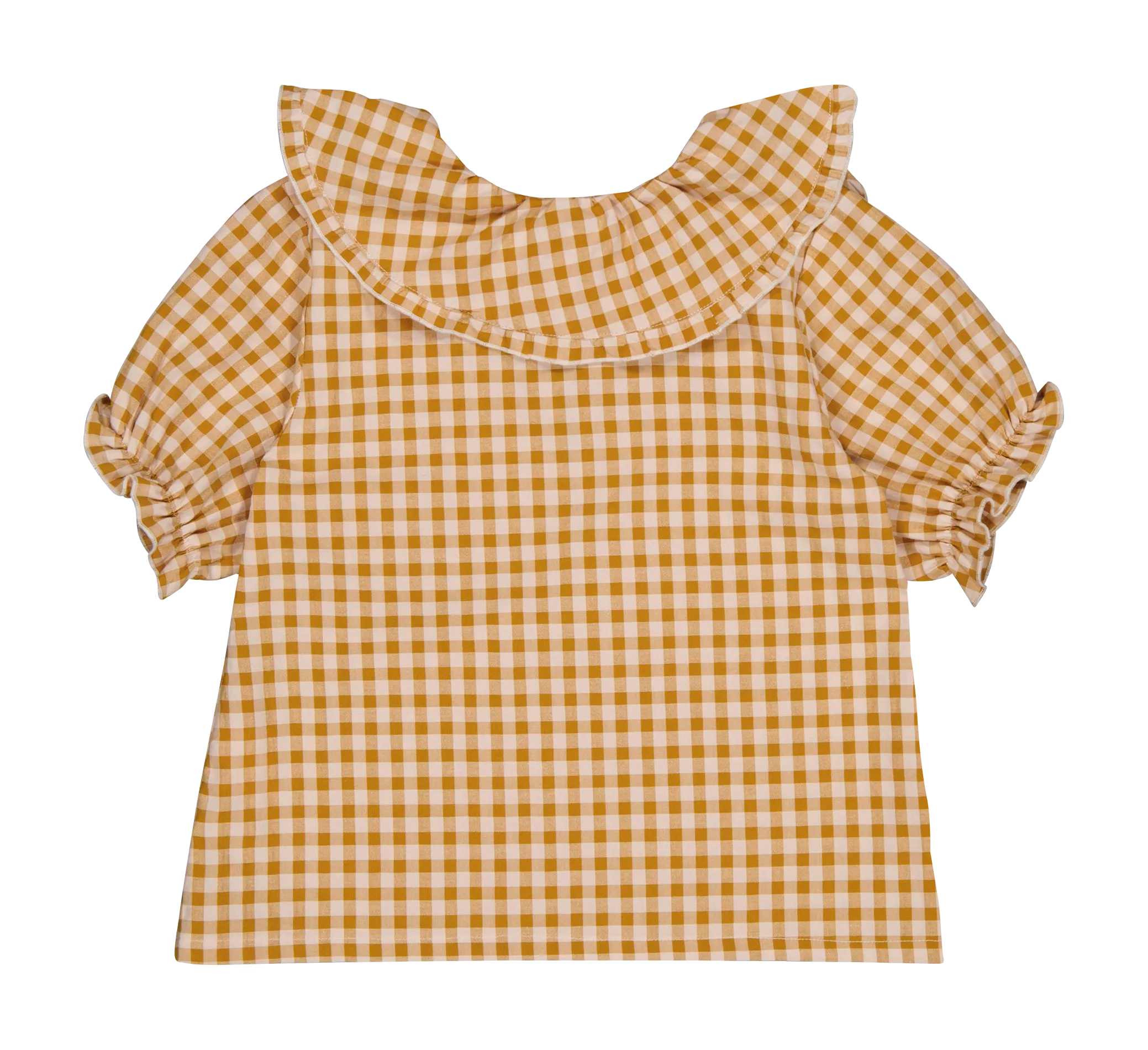  PETITE LUCETTE   ANAEL - Blusa in vichy di misto cotone | Arancione