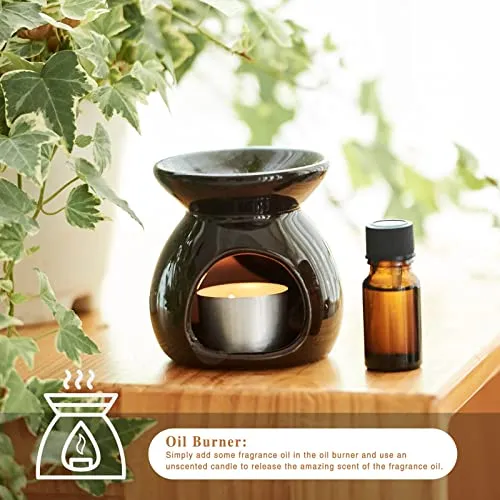 PHATOIL Oli Essenziali Profumo Set 10 x 10 ml Muschio Bianco Cocco Vaniglia Lino Fresco Brezza Marina Viola Orchidea Nera Cipria