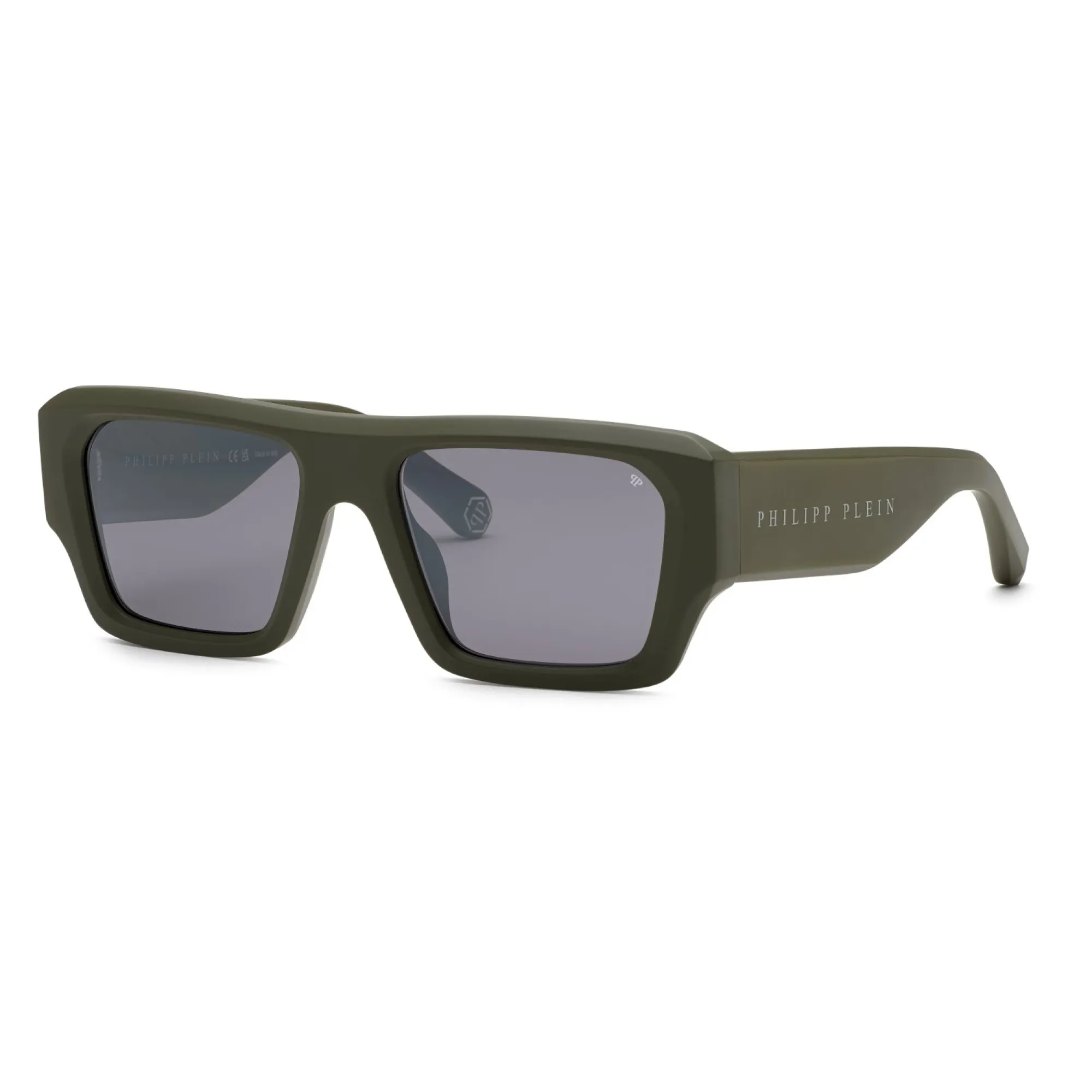   Philipp Plein SPP144 - C02X Verde Opaco | Occhiale Da Sole Uomo 
