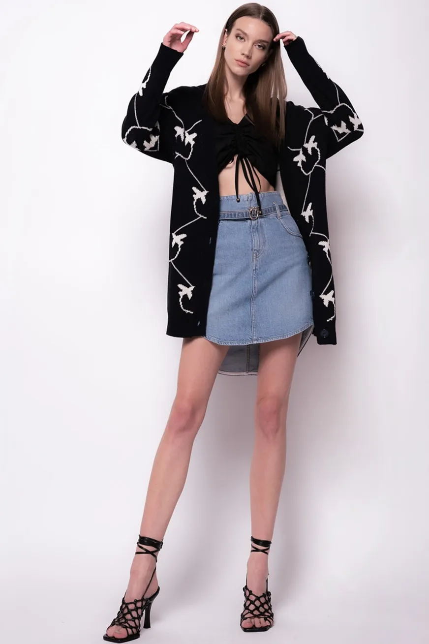 PINKO Cardi-coat jacquard Monogram (Copia)