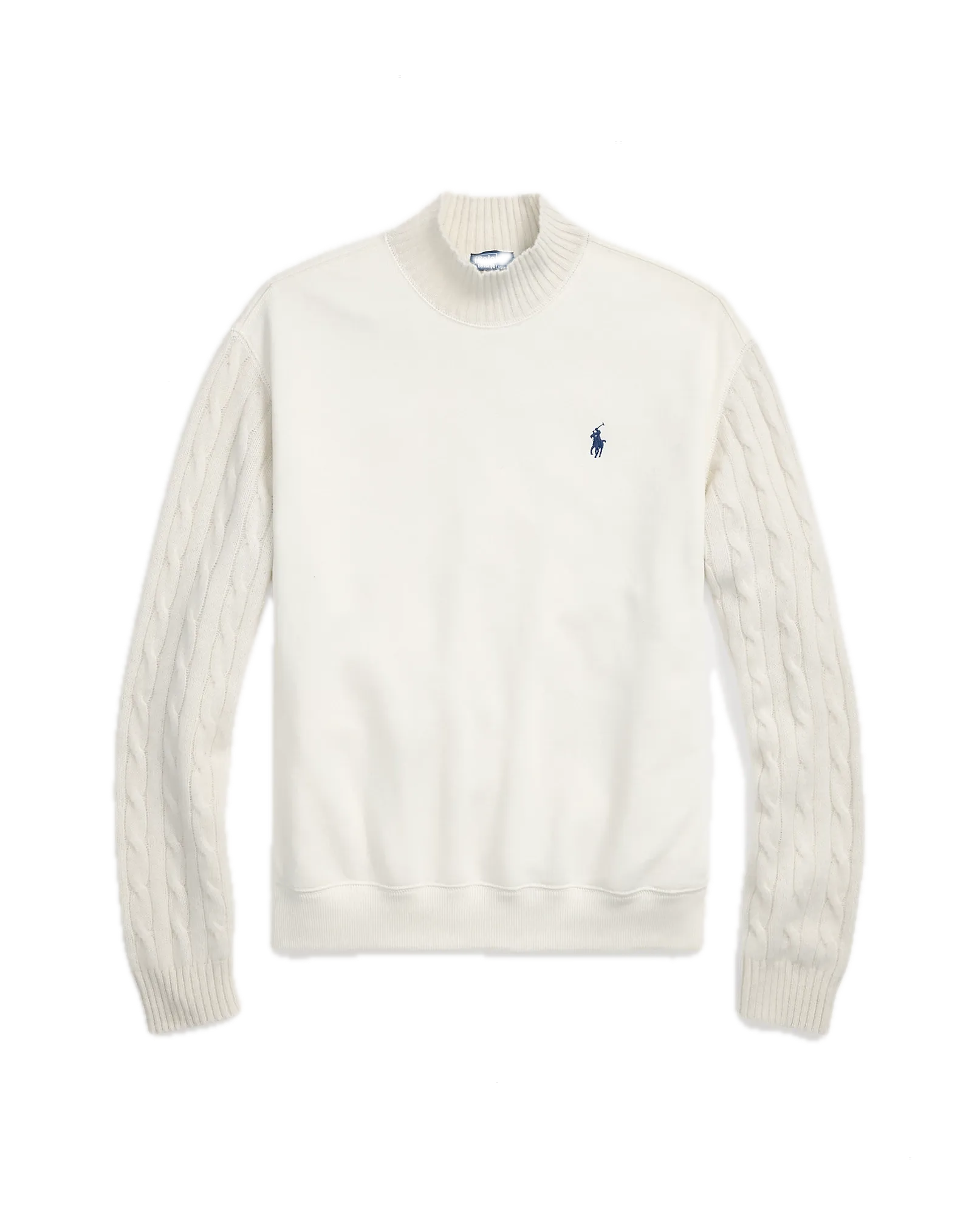 POLO RALPH LAUREN MAGLIA FELPA MANICHE TRECCIA