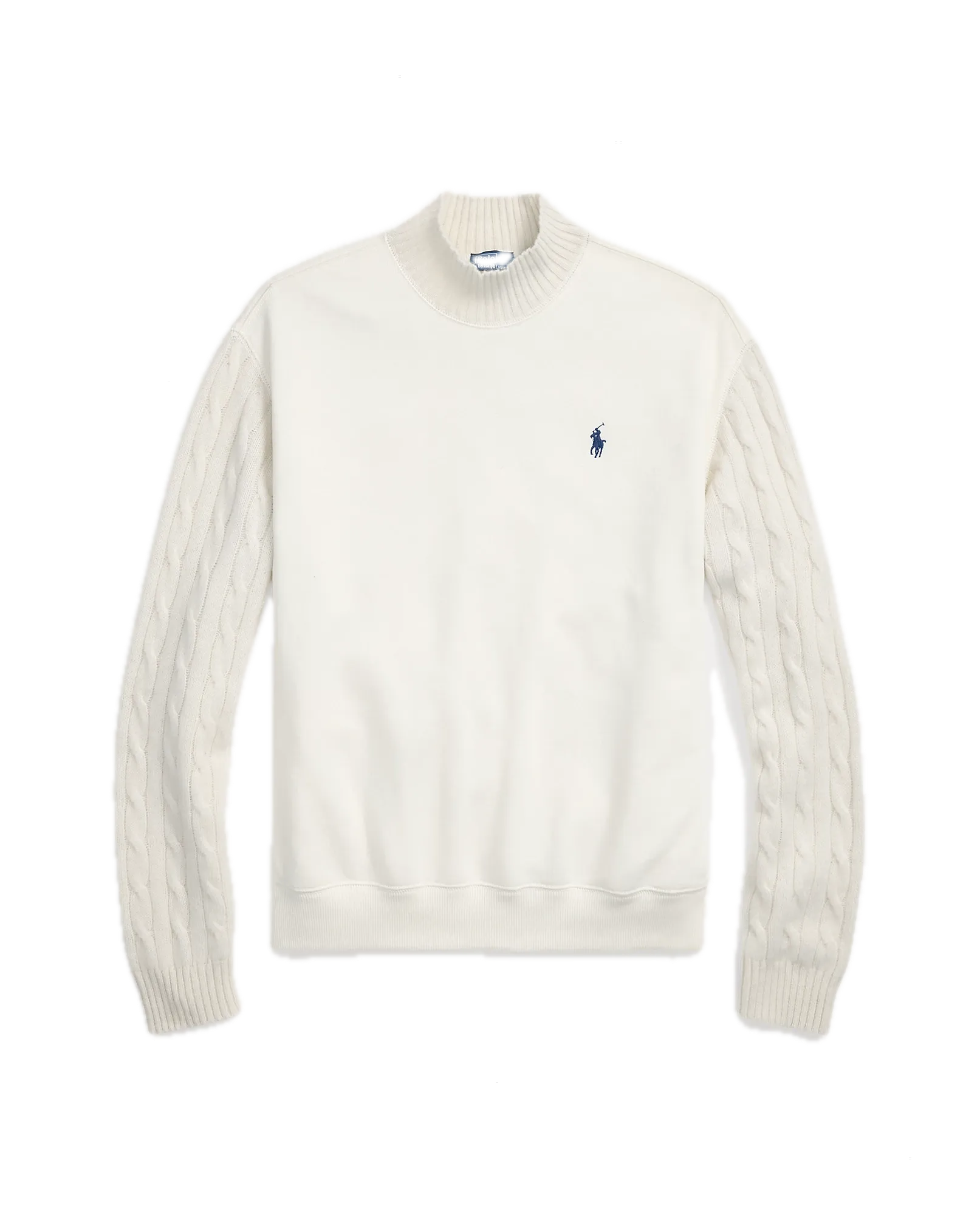 POLO RALPH LAUREN MAGLIA FELPA MANICHE TRECCIA