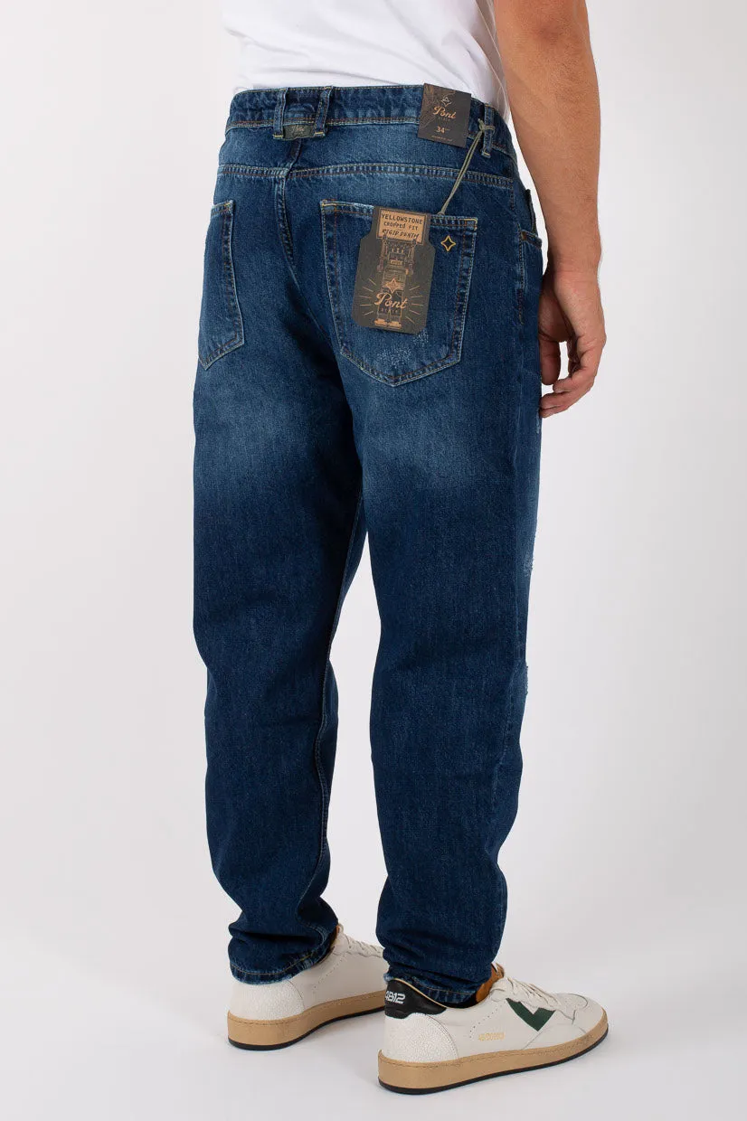 Pont Denim Denim Cropped Fit Uomo