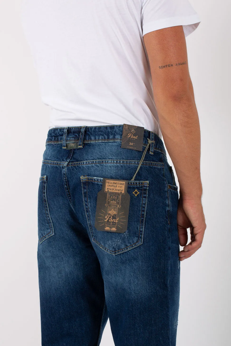 Pont Denim Denim Cropped Fit Uomo