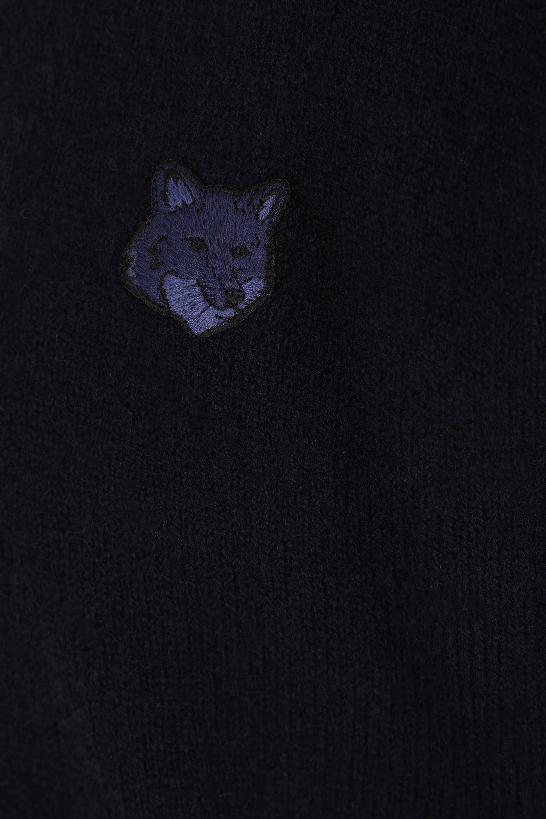  pullover in lana patch Bold Fox Head  