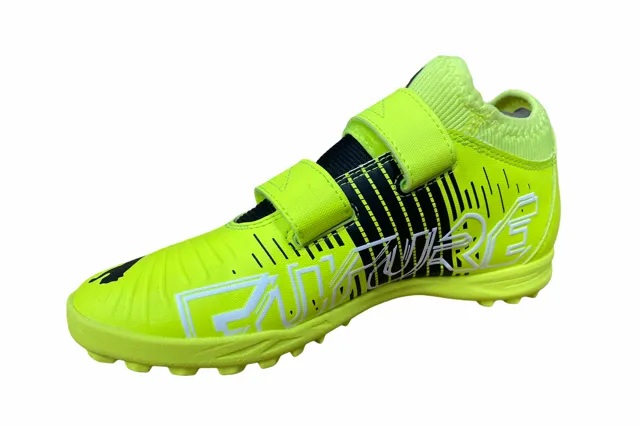 Puma Future Z 4.1 TT V Jr synthetic grass soccer shoe 106405 01 fluorescent yellow-black