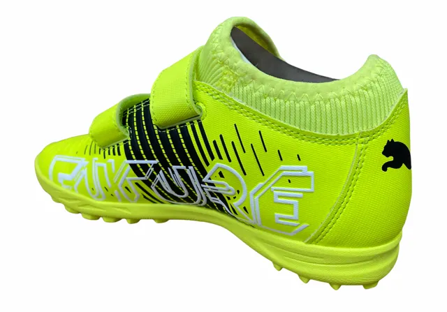 Puma Future Z 4.1 TT V Jr synthetic grass soccer shoe 106405 01 fluorescent yellow-black