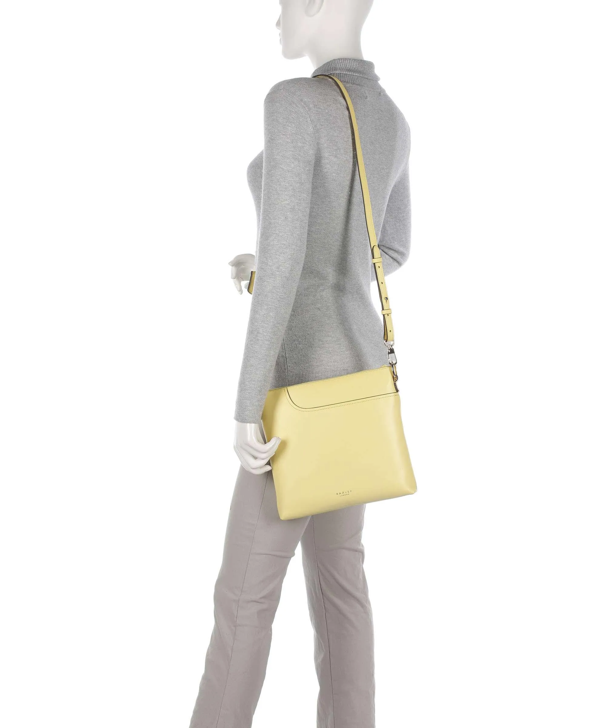  Radley London Pockets 2.0 Borsa a tracolla pelle a grana fine giallo  