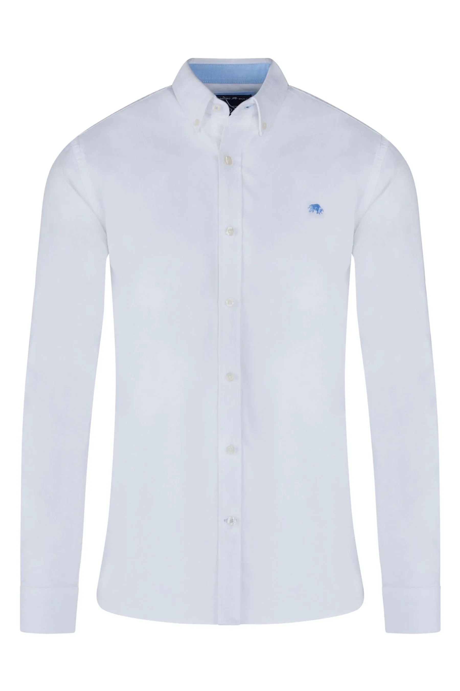 Raging Bull Blu - Camicia classica con Manica lunga Oxford