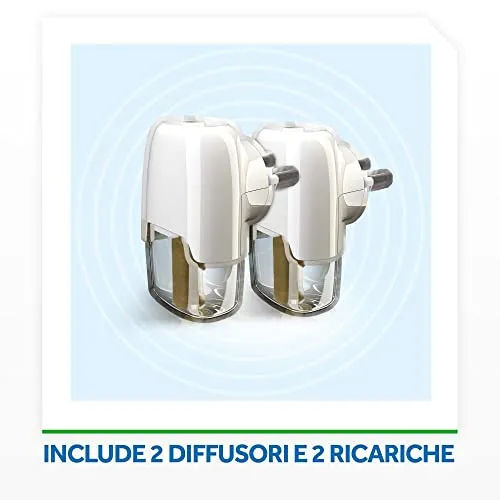 Raid Liquido Elettrico Antizanzare Comuni e Tigre, Inodore, Formato Convenienza, Confezione da 2 Diffusori e 2 Ricariche, 60 Not
