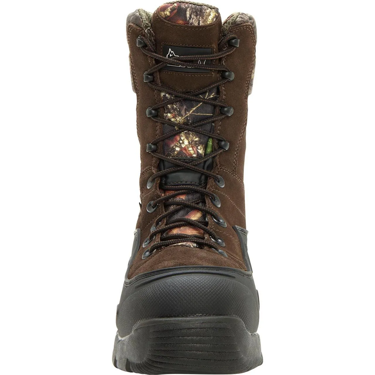 Rocky blizzardstalker pro stivale isolante thinsulate impermeabile 1200 grammi marrone mossy oak breakup camo
