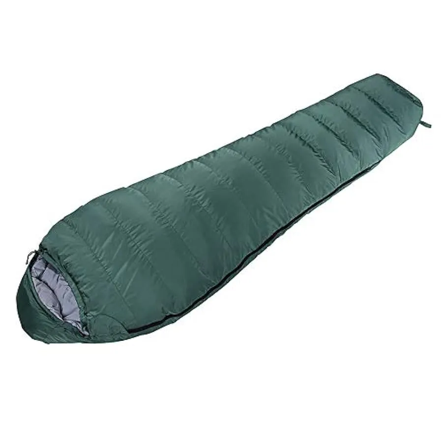Sacchi a Pelo in Piumino, Sacco a Pelo in Stile Mummia con Serratura da Campeggio Idrorepellente per Esterni Velluto Anti-Perfor