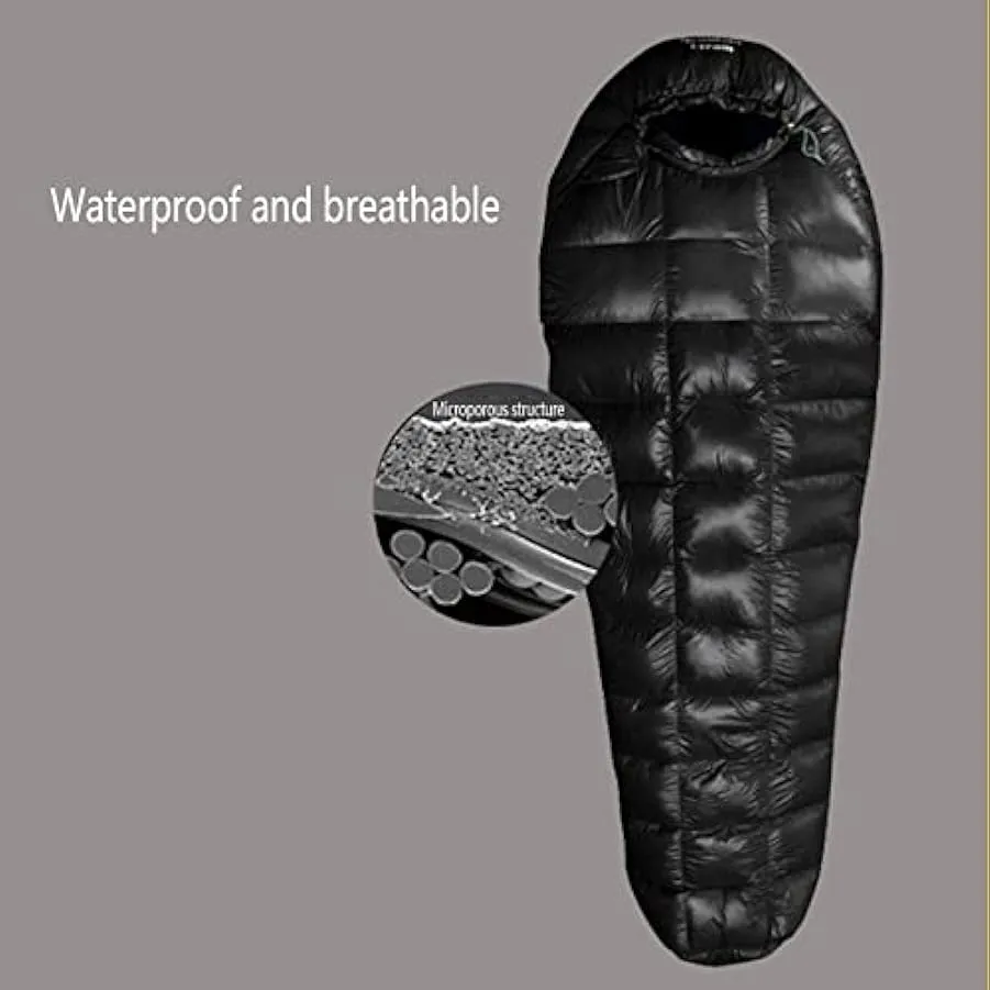 Sacchi a pelo rettangolari per adulti Inverno Caldo Bivy Sack Sleeping Gear Ultra-leggero Piumino d’oca Esterno Caldo Protezione
