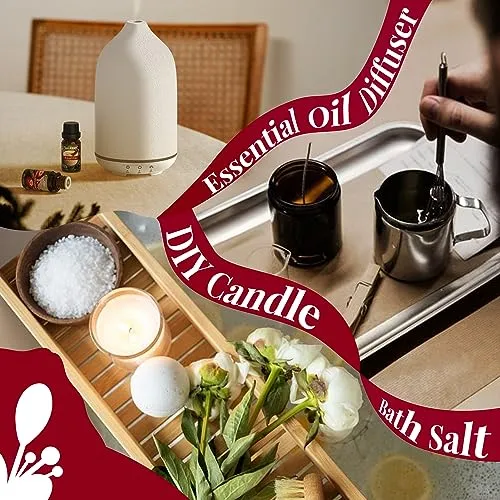 SALKING Oli Essenziali Natale per Diffusori 6x10ml, Set di Olio Essenziale Puri per Aromaterapia - Ghirlanda di Natale, mela all