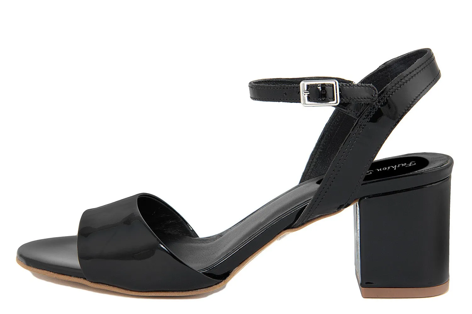 Sandali con tacco Donna In Pelle Nero