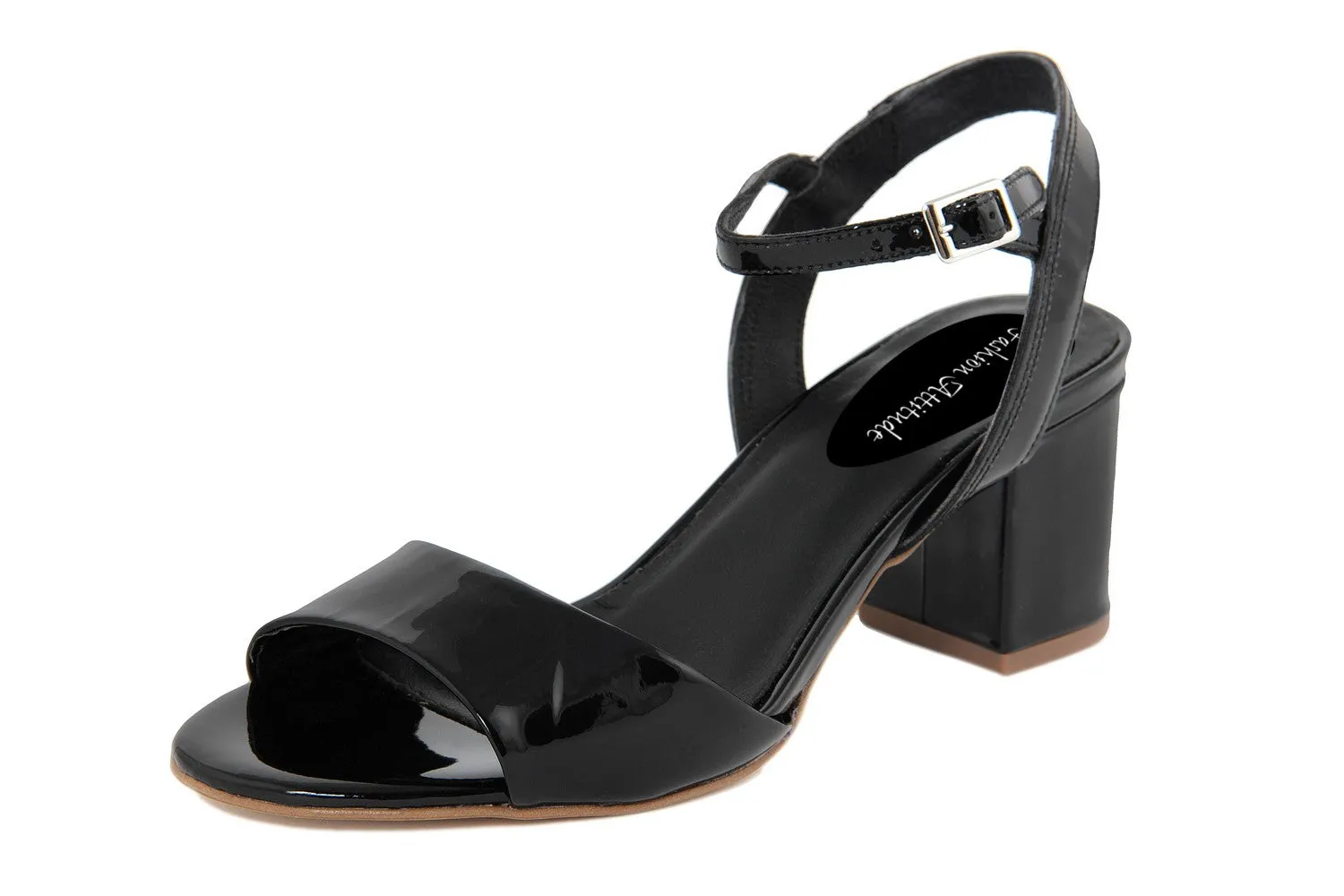 Sandali con tacco Donna In Pelle Nero