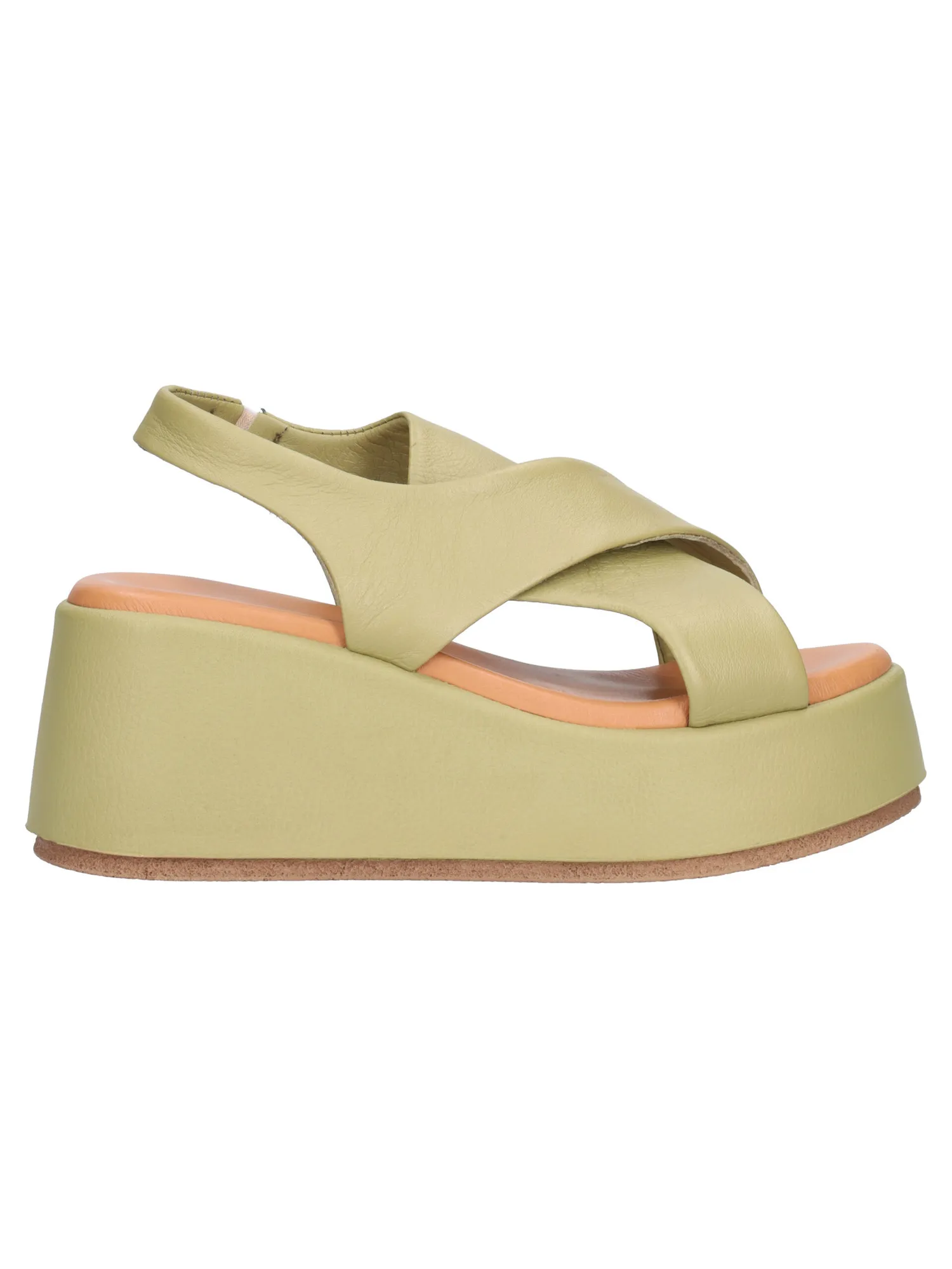 Sandalo con zeppa Epochè Xi da donna verde