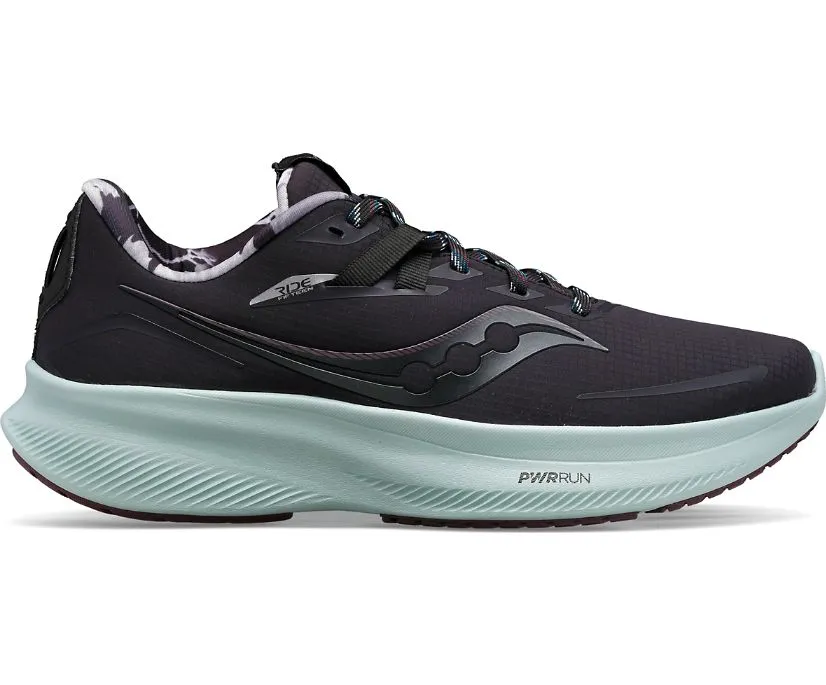 Saucony scarpa da corsa da uomo impermeabile Ride 15 Runshield S20806 01 miles to go-black