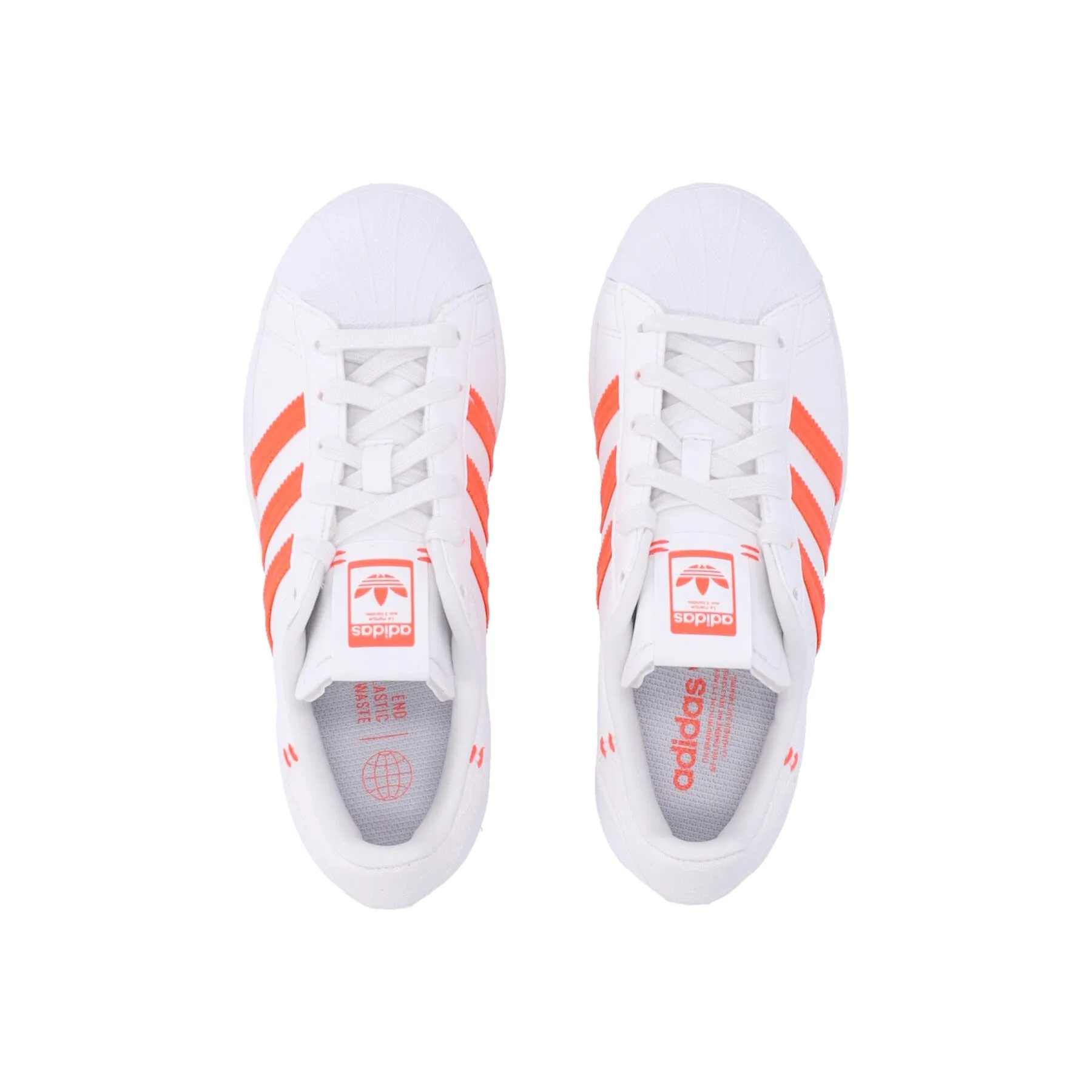 Scarpa Bassa Donna Superstar W Colorway/crystal White/solar Red/grey Two