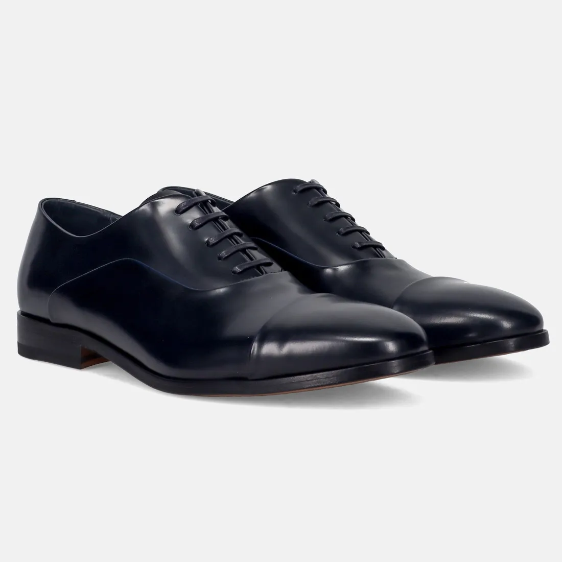 Scarpa oxford da uomo Fabi blu in pelle spazzolata