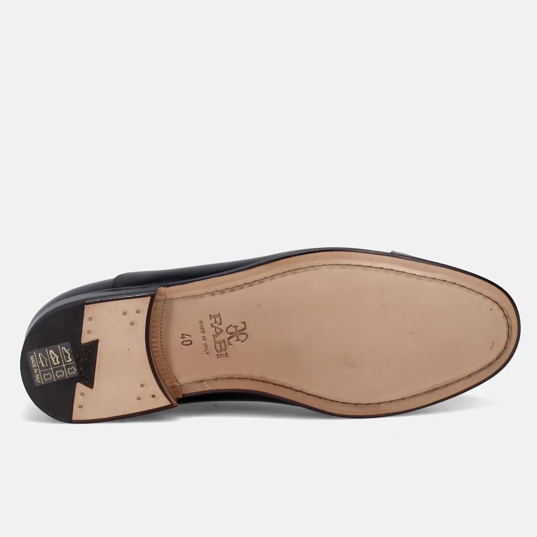 Scarpa oxford da uomo Fabi blu in pelle spazzolata