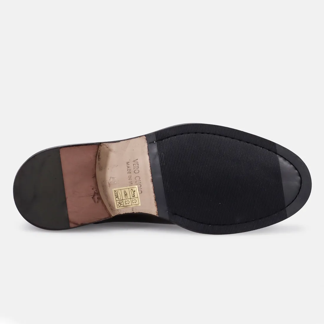 Scarpa oxford da uomo Sangiorgio in pelle marrone scuro