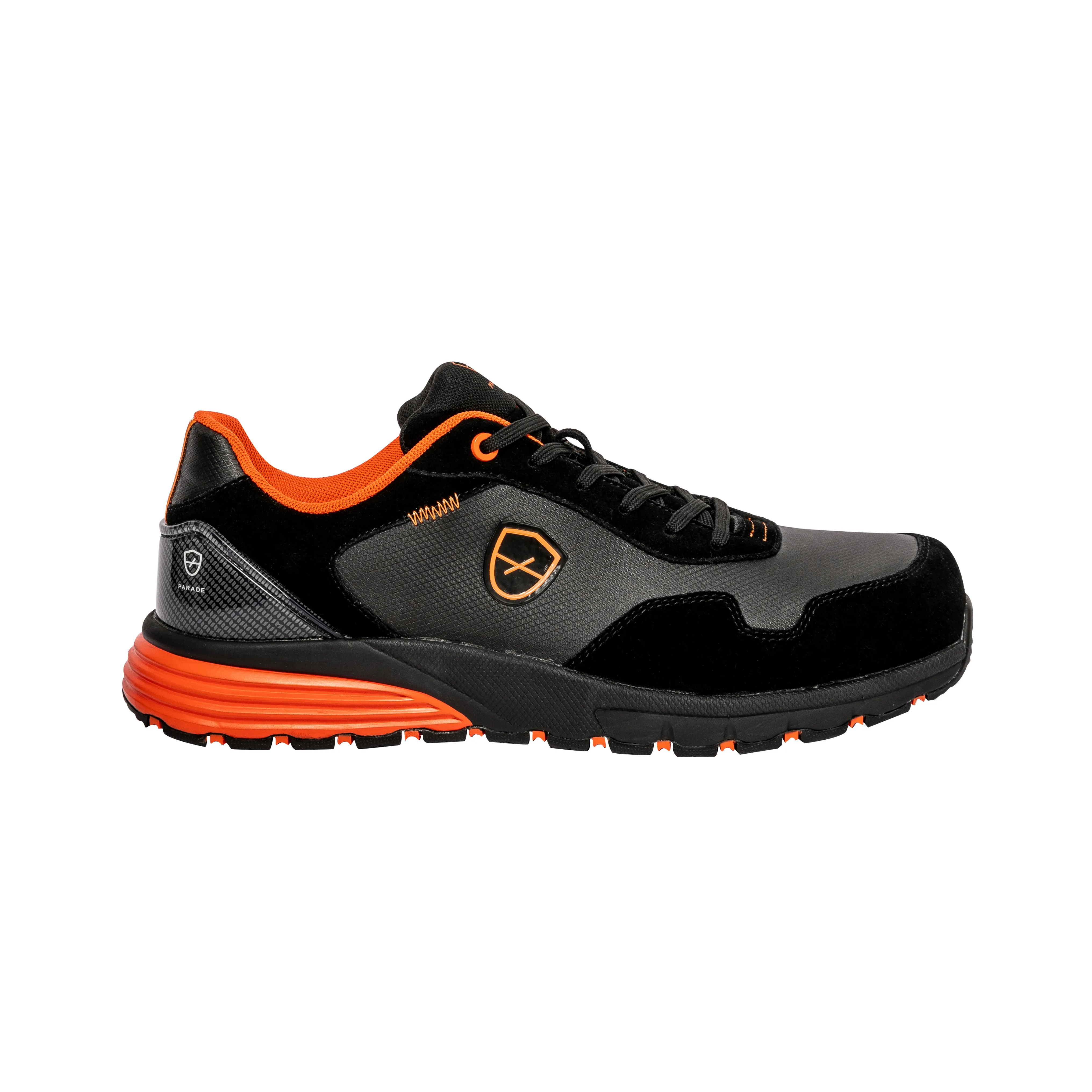 Scarpe basse antinfortunistiche S3 Parade Slamer, , Unisex tg. 36, col. Nero, resistenti all'acqua, con puntale di
