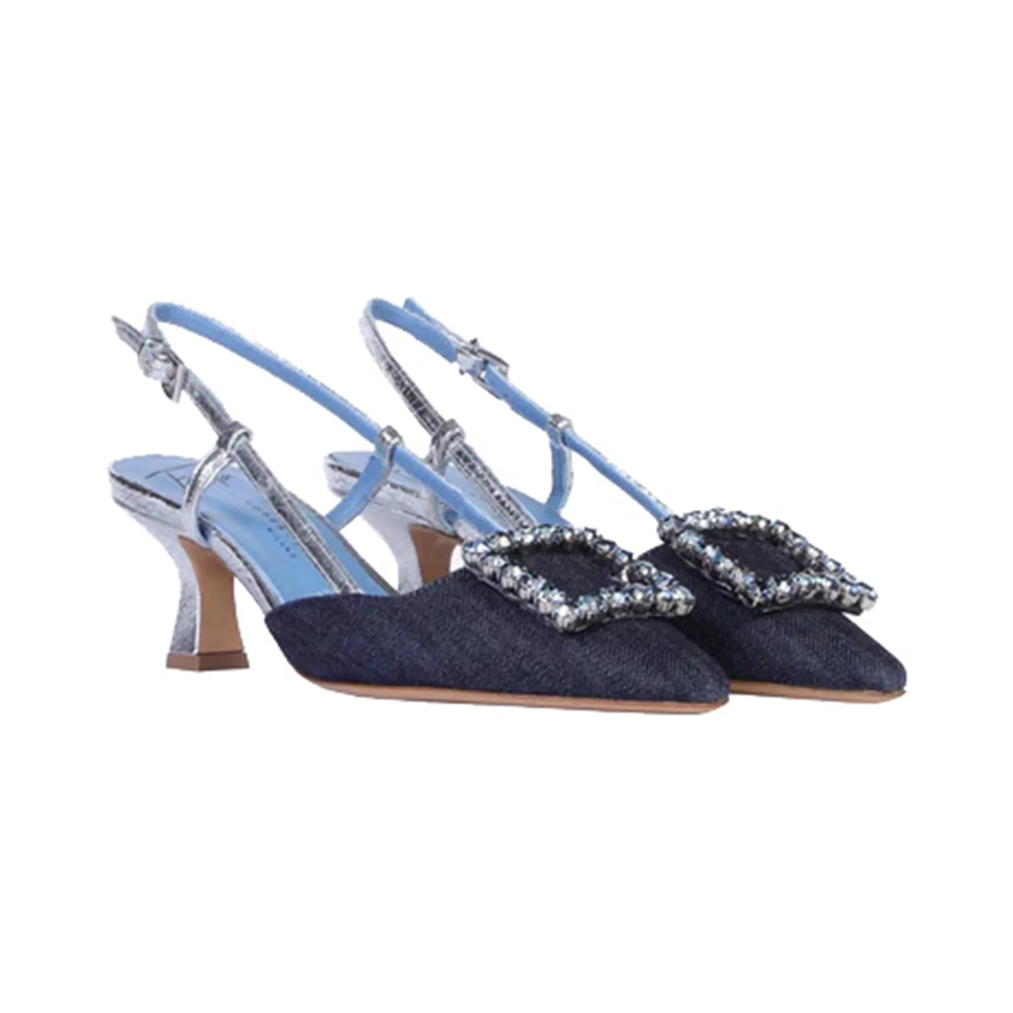 Scarpe Donna con fibbia con strass