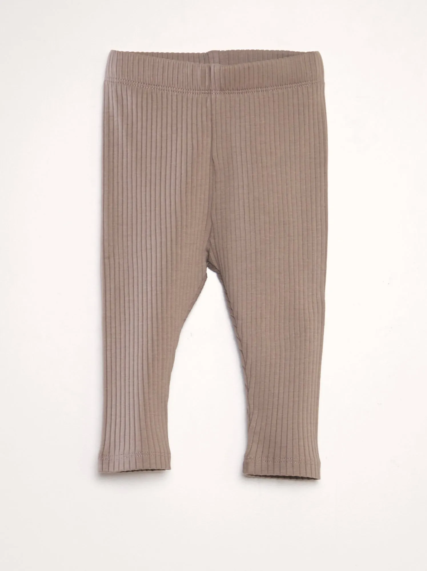 Set di 2 leggings a coste Unisex - BEIGE