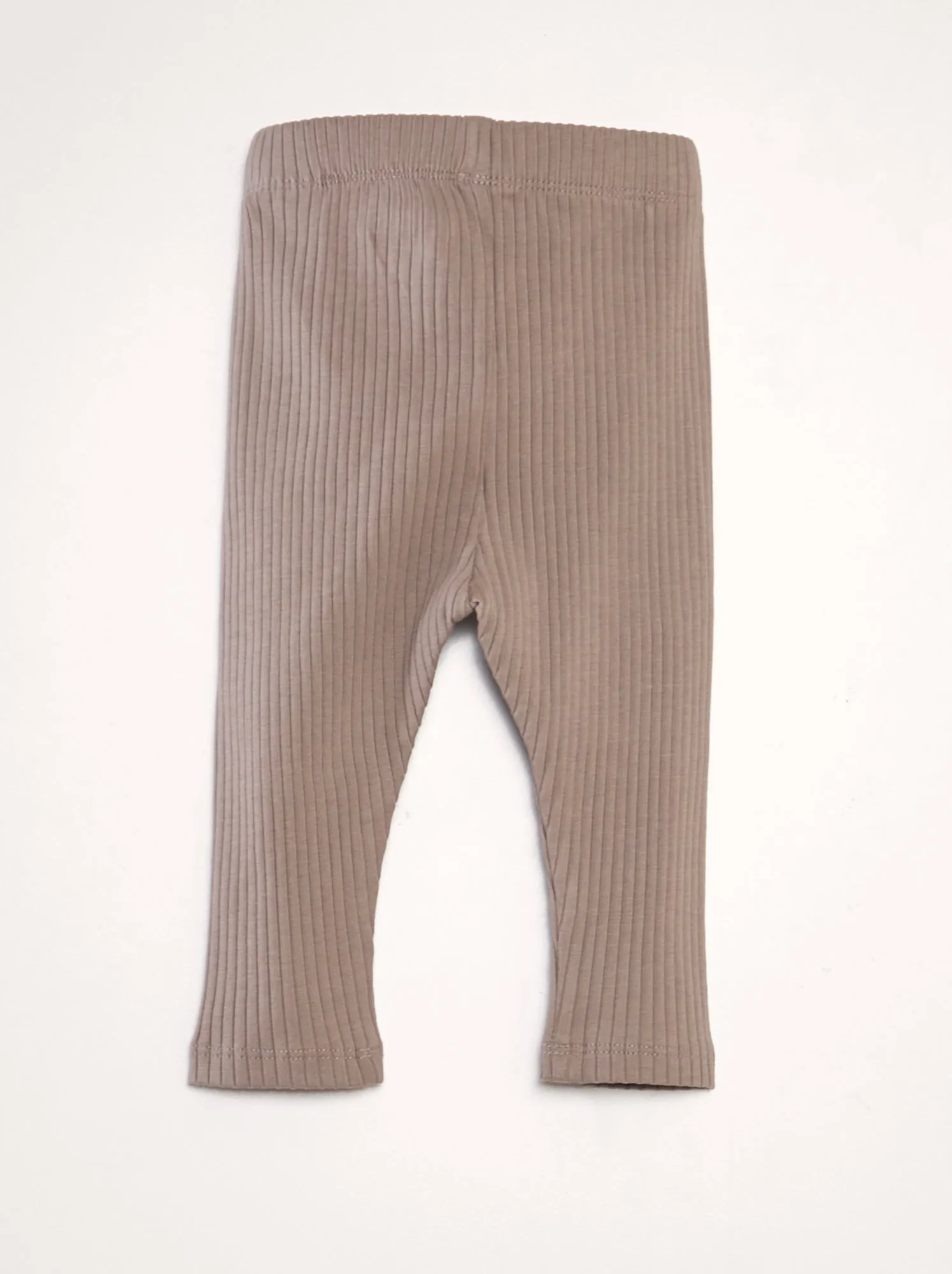 Set di 2 leggings a coste Unisex - BEIGE