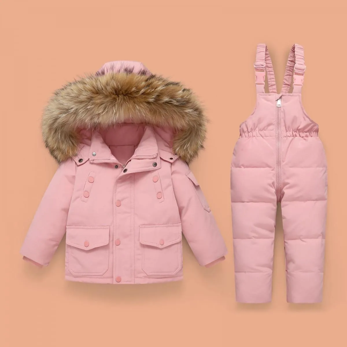 Set di abbigliamento Giacca tuta Tuta da neve Cappotto 30 2 pezzi Abbigliamento giacca invernale