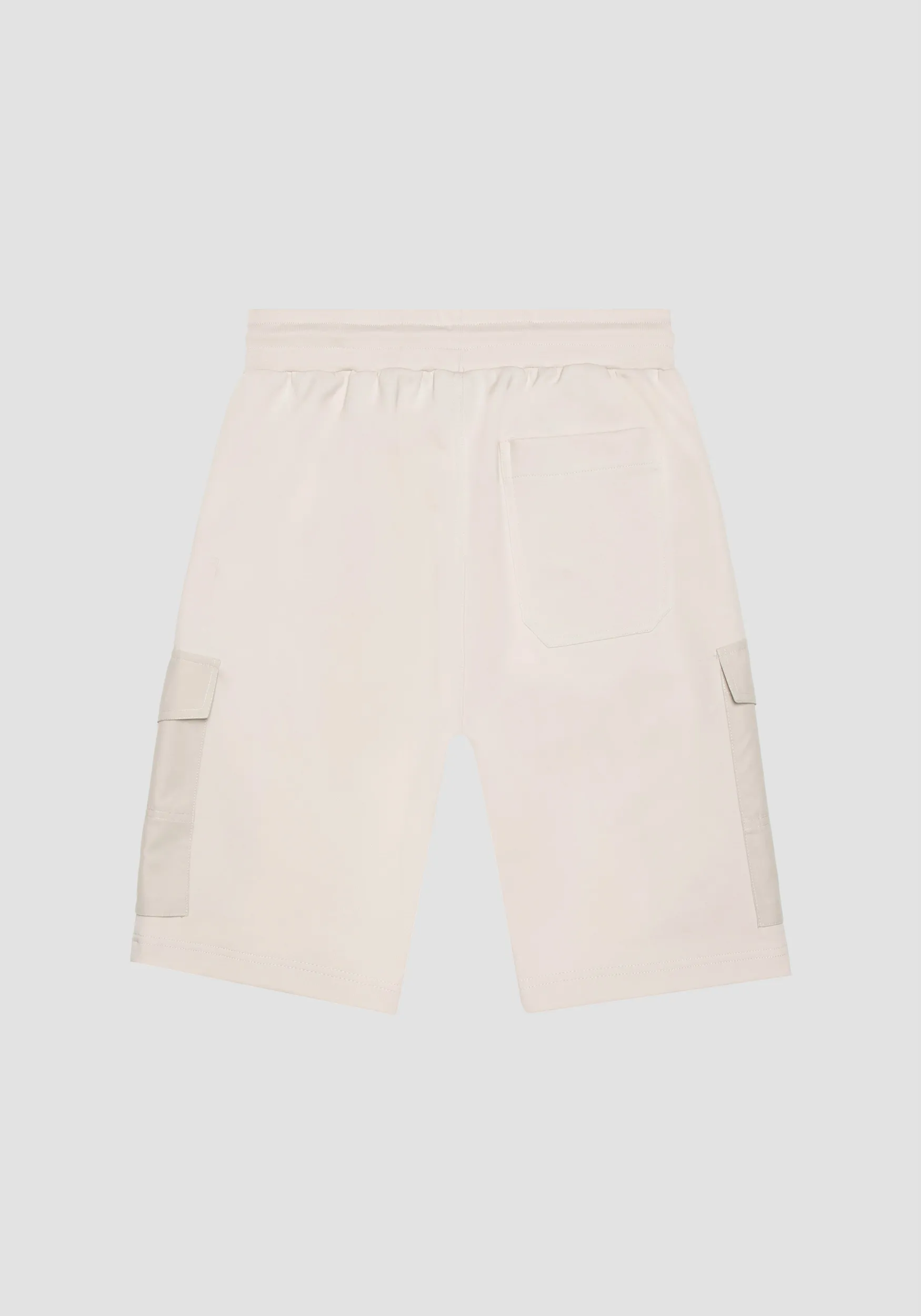 SHORTS REGULAR FIT IN FELPA MISTO COTONE CON TASCONI LATERALI