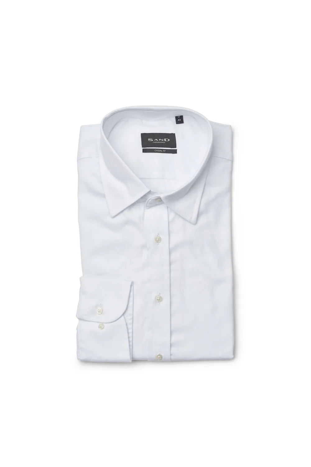 Simon N Cotton L/S Shirt White