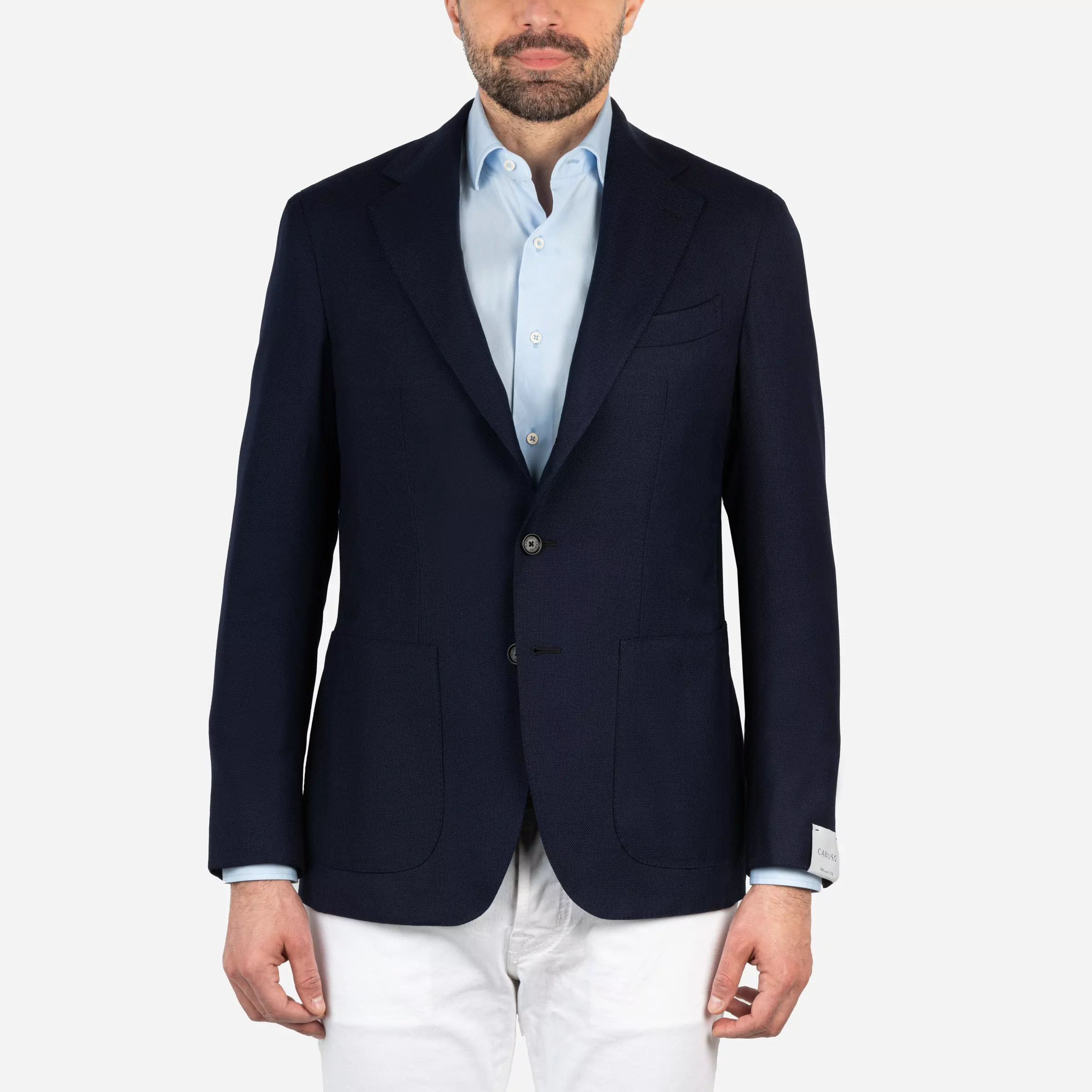 Single-breasted wool jacket
