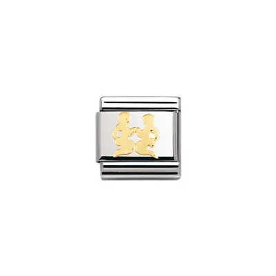 Singola maglia Simbolo Zodiacale Gemelli Nomination Composable 030104/03